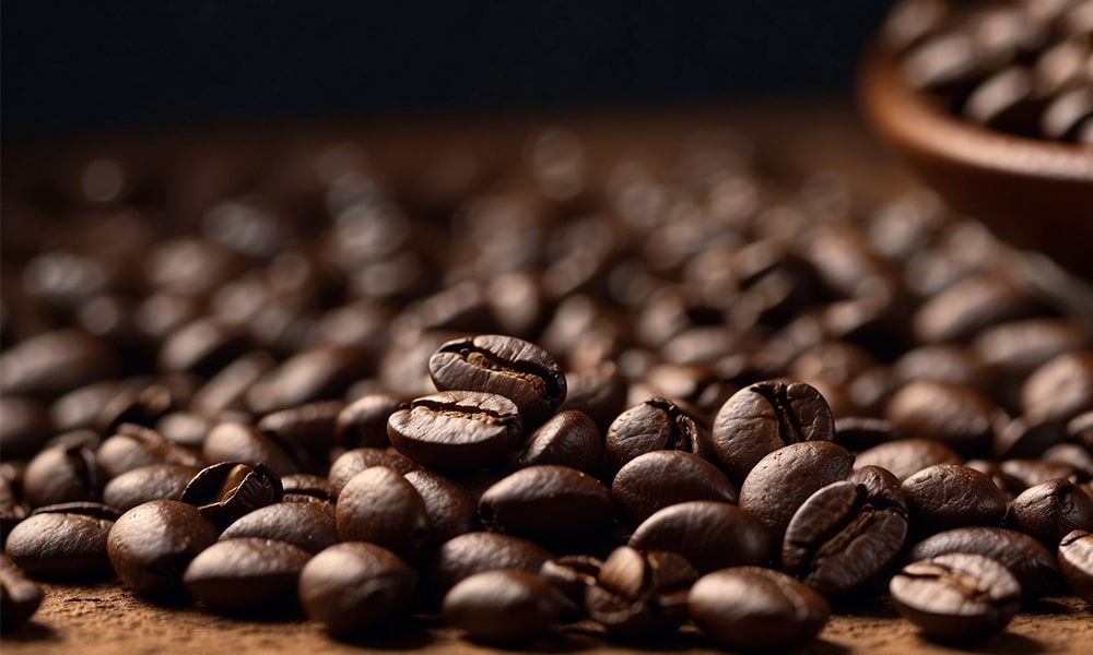 Chicchi caffè tostati medi
